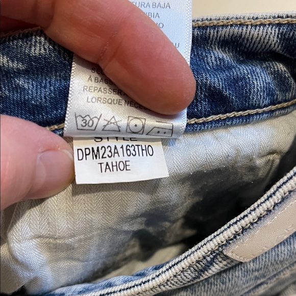 Dear John Blaine Cuffed High Rise Straight Light Blue Jeans - Picture 8 of 9